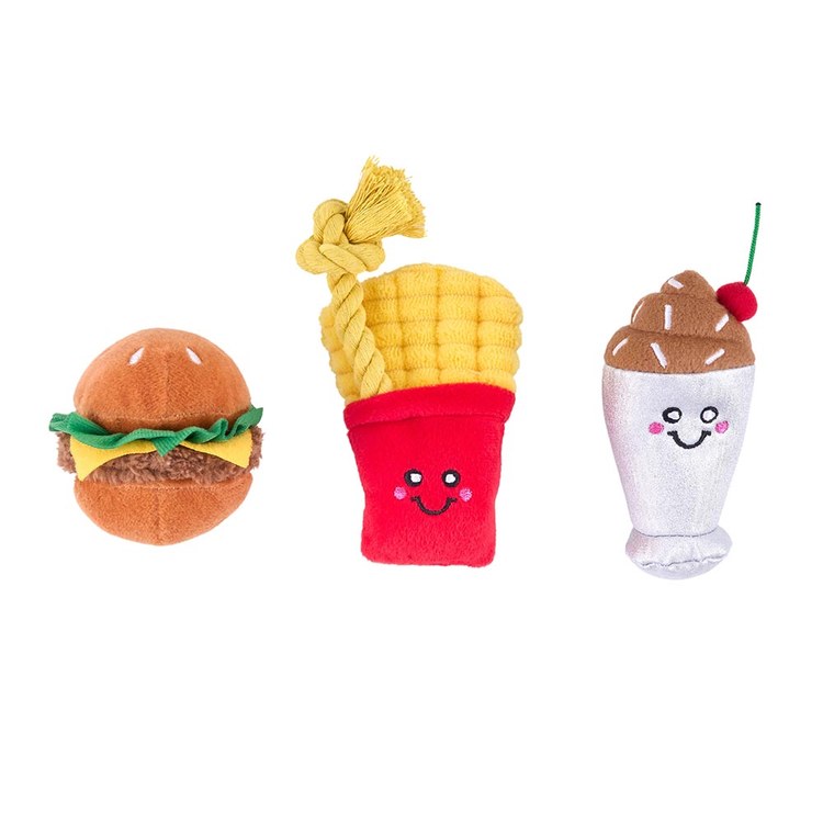 ZippyPaws 美味啾關係 迷你速食三寶 啾啾聲 寵物玩具