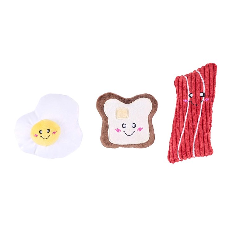 ZippyPaws 美味啾關係 迷你早餐三寶 啾啾聲 寵物玩具