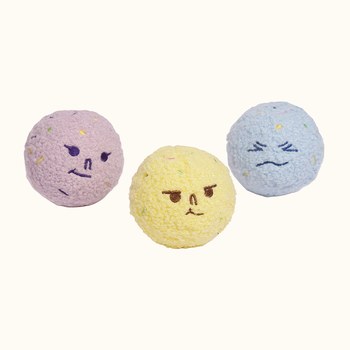 CHEWFFON 三色冰球 互動聲響玩具 啾啾聲 狗玩具 寵物玩具