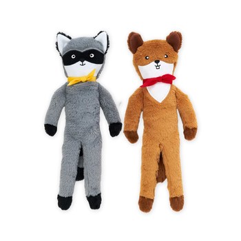ZippyPaws 就愛在一起-浣熊&松鼠 啾啾聲 寵物玩具