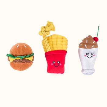 ZippyPaws 美味啾關係 迷你速食三寶 啾啾聲 寵物玩具