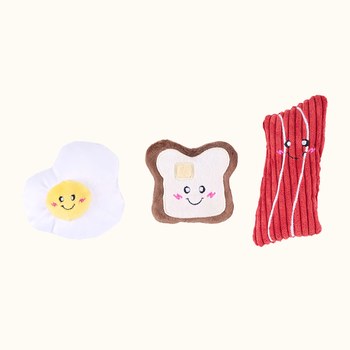 ZippyPaws 美味啾關係 迷你早餐三寶 啾啾聲 寵物玩具
