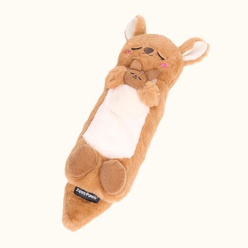 ZippyPaws 飛航模式 睡香香袋鼠 無聲玩具 寵物玩具