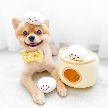 ZippyPaws 美味小籠包 寵物玩具 (有聲玩具|益智藏食玩具)