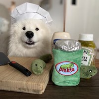 CHEWFFON 酸黃瓜罐 藏食嗅聞玩具 啾啾聲 狗玩具 寵物玩具