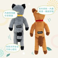ZippyPaws 就愛在一起 浣熊&松鼠 啾啾聲 寵物玩具