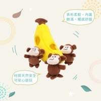 ZippyPaws 益智躲貓貓 香蕉與猴子 藏食 寵物玩具
