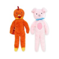 ZippyPaws 就愛在一起 雞豬雙拼 啾啾聲 寵物玩具
