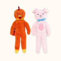 ZippyPaws 就愛在一起 雞豬雙拼 啾啾聲 寵物玩具