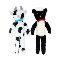 ZippyPaws 就愛在一起 綿羊&乳牛 啾啾聲 寵物玩具