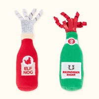 ZippyPaws 歡樂時光瓶 馴鹿酒&精靈酒 附貓草 貓玩具 寵物玩具