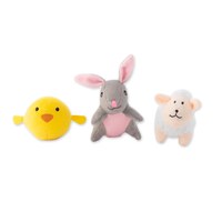 ZippyPaws 就愛在一起 小雞&小兔&小羊 啾啾聲 寵物玩具