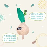 ZippyPaws 吵鬧蔬果攤 皺紋洋蔥頭 啾啾聲 狗玩具 寵物玩具