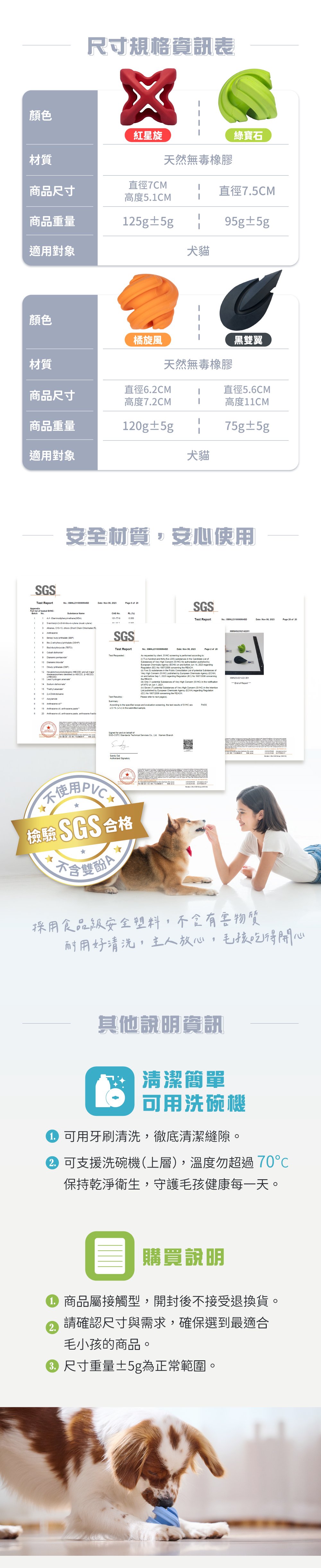 經典啃咬玩具材質尺寸說明